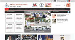 Desktop Screenshot of mppolice.gov.in